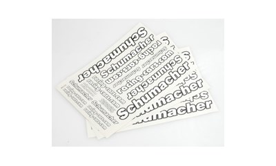 Decal sheet - Schumacher and Racing-Cars.Com (3 Stück)