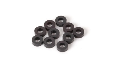 Black nylon washer 2mm (pk 10) (SPEED PACK)