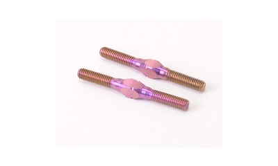 Titanium Turnbuckle; purple - 30mm (2 Stück)