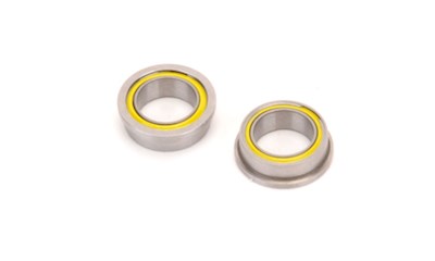 Ball Bearing - 1/4x3/8x1/8 Flanged Yellow - (pr)