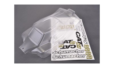 Bodyshell, Decals & Window Mask; Clear - CAT K1