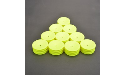Wheel Front Med 2WD-Neon Yellow - 5pr
