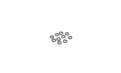 M3 Black Alloy Washers 1.00mm (pk10)