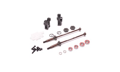 Option Alloy Rear Hub / CVD Assembly (-2mm) - L1R