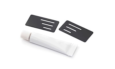 WING ENDPLATE with SLIT for 1/10 TC with GLUE (Black/0.5mm/2pcs)