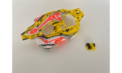 S350 FOX8 RTR Thunderbolt lackierte Karosserie inkl. Aufkleber