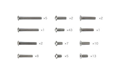 XM-01 Titanium Screw Set
