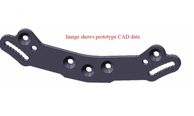 TA06 Carbon Damper Stay (for short Dampers/Rear)