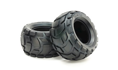Round Block Rear Bubble Tires (soft/2pcs)