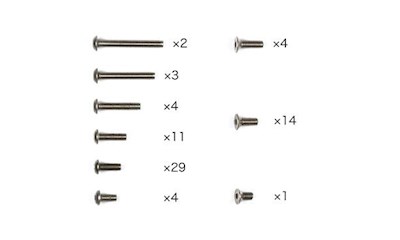 M-08 Concept Titanium Screw Set