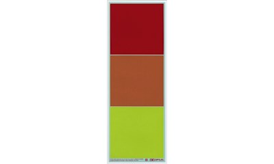 Clear Color Stickers (red, orange, red)