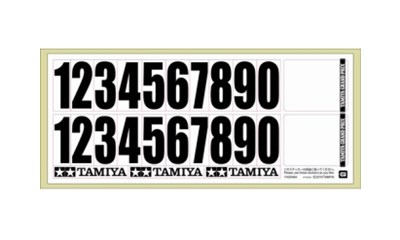 Tamiya General-Use Number Stickers