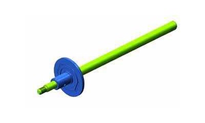 F104 Rear shaft (Stahl)