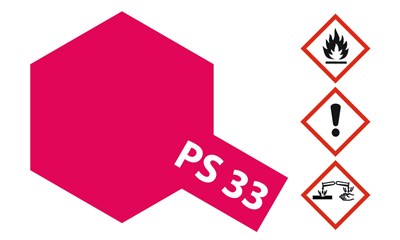 Sprühfarbe Polycarbonat (Lexan) PS-33 Kirschrot