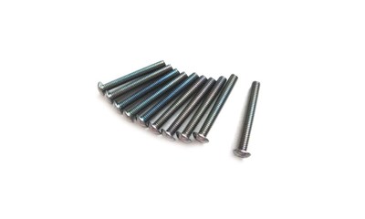 3x23mm HEX SCREW(BK.Ni.PLATED)(10pcs)