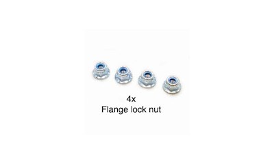 4 mm Flange Lock Nut(4 pcs.)