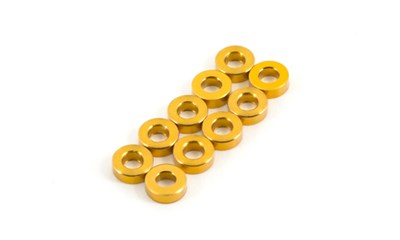 ALUMINIUM SPACER 6x3x2MM (GOLD