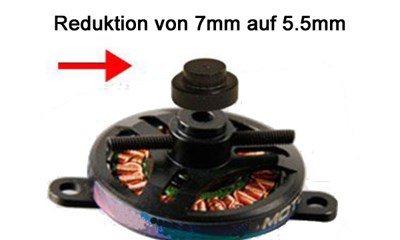 Reduktion Adapter 7mm - 5.5mm