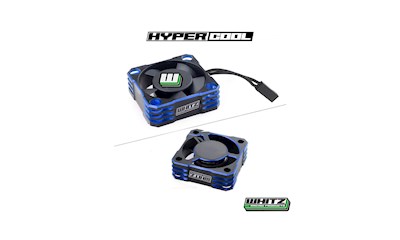Whitz- HyperCool Aluminium Fan - 30mm - Cool Blue