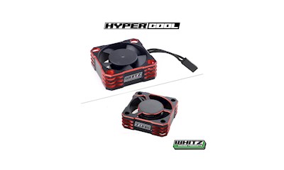 Whitz- HyperCool Aluminium Fan - 30mm - Red Hot