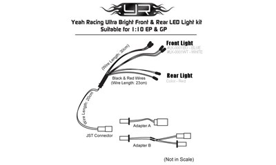 Licht Set für vorne und hinten 1:10 RC Fahrzeuge
