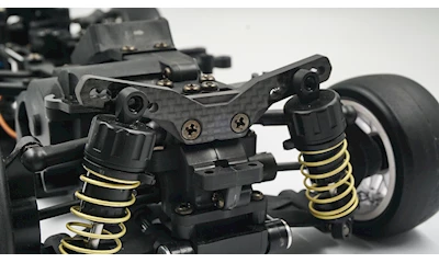 Dämpferbrücke hinten - Carbon - Tamiya M-08
