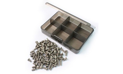 Schrauben Set Titanium inkl. Aufbewahrungsbox