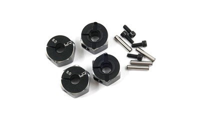 Radmitnehmer - 12 mm x 8 mm - Ø 4 mm - Alu (4 Stück)