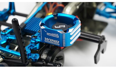 Lüfter für Elektromotoren 30 x 30 mm, bis 8.4 V Aluminium Schwarz