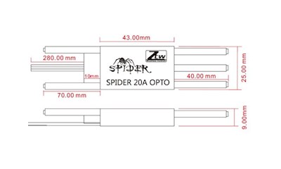 Spider 20A HV OPTO Simonk 2S bis 6S