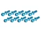 Kugelkopf 4.8 mm Aluminium Hellblau (10 Stück)