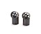 1/12 Hex Rear Rims -  Black - 2 pairs