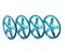 Einstellfelgen (Setup Wheel) 1:10 Tourenwagen Aluminium Blau