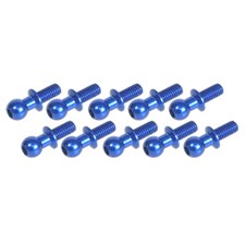 Kugelkopf 4.8 mm Aluminium Blau (10 Stück)