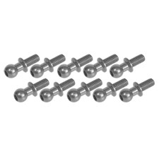 Kugelkopf 4.8 mm Aluminium Grau (10 Stück)