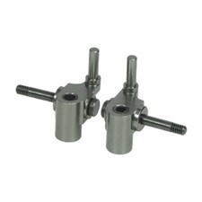 Achsschenkel Aluminium 0 Grad Mini-Z MR-015 / MR-02 Silber