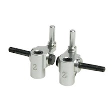 Achsschenkel Aluminium 2 Grad Mini-Z MR-015 / MR-02 Silber