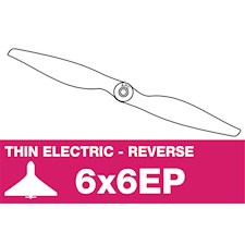 Electro Propeller - Thin - Pusher / CCW - 6X6EP