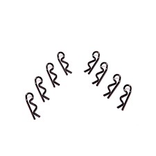 Handed Body Clips - Black (pk8)