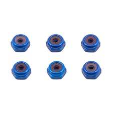 Locknuts, 4-40, blue aluminum