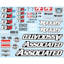 Team Associated RC8B4 Decal Sheet