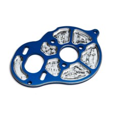 Factory Team Milled Motor Plate, blue
