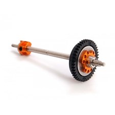 Hinterachse mit Kugeldifferential schmale Spur Orange