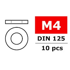 Unterlegscheibe - M4 - Inox - 10 St