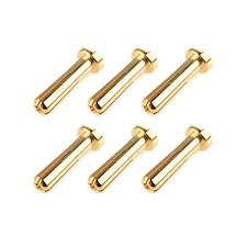 Steckverbinder 4.0mm - Stecker - 90 mit Schlitz - Vergoldet