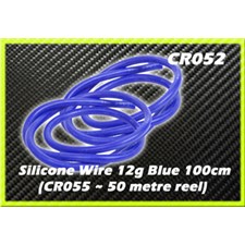 Silicone Wire 12g - Blue 1 Metre