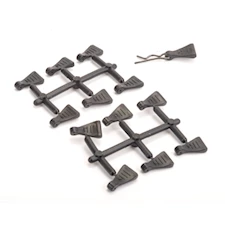 Rubber Body Clip Pulls - pk12