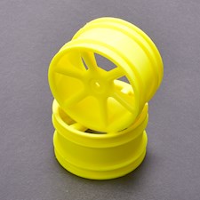 JC 6 Spoke 2.2 Rear Yellow Wheel CAT/Coug 2K pr