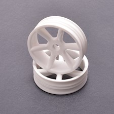 JC 6 Spoke 2.2 2WD Front White Wheel Cougar 2K pr