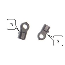 Kugelpfanne Ø 4.3mm L = 10mm (8 Stück)